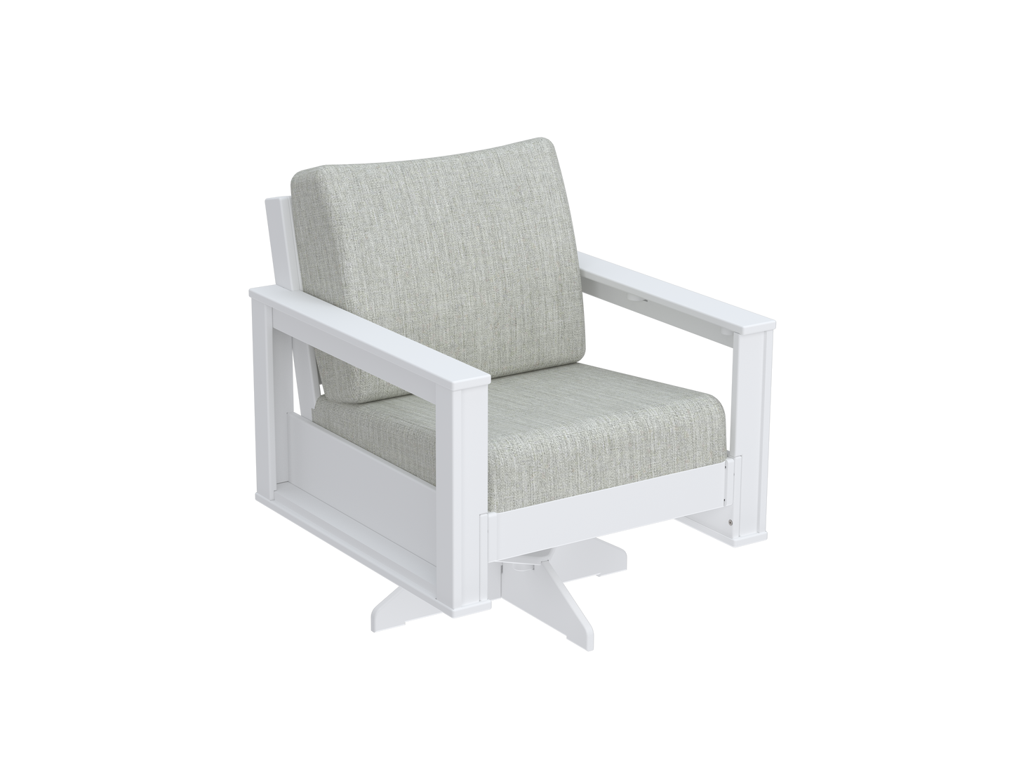 Modern Outdoor Swivel Arm Chair