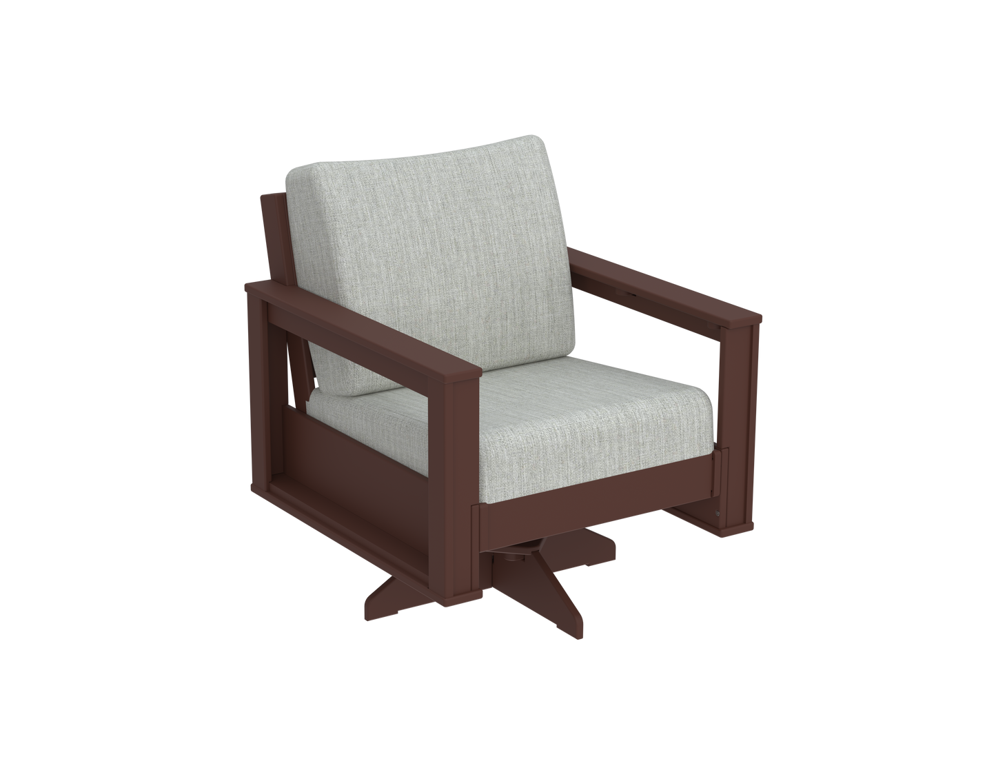 Modern Outdoor Swivel Arm Chair