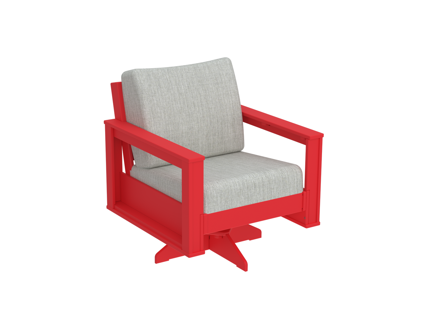 Modern Outdoor Swivel Arm Chair