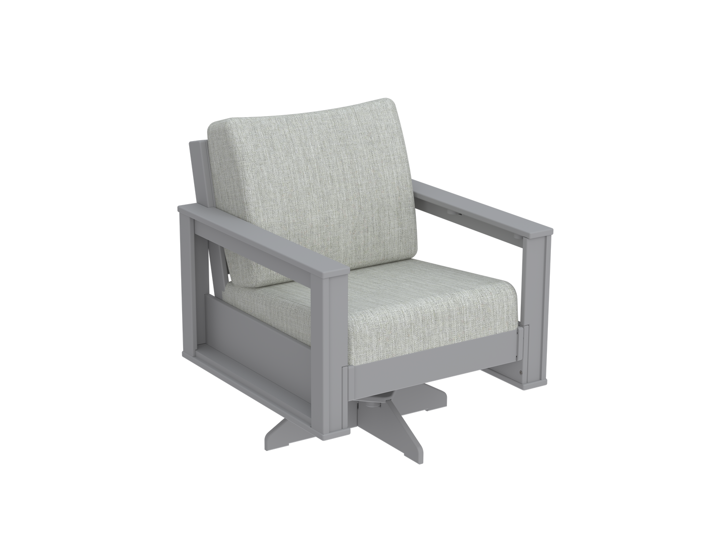 Modern Outdoor Swivel Arm Chair