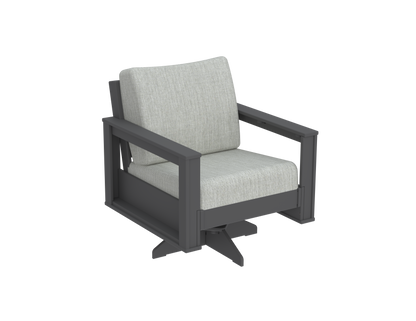 Modern Outdoor Swivel Arm Chair