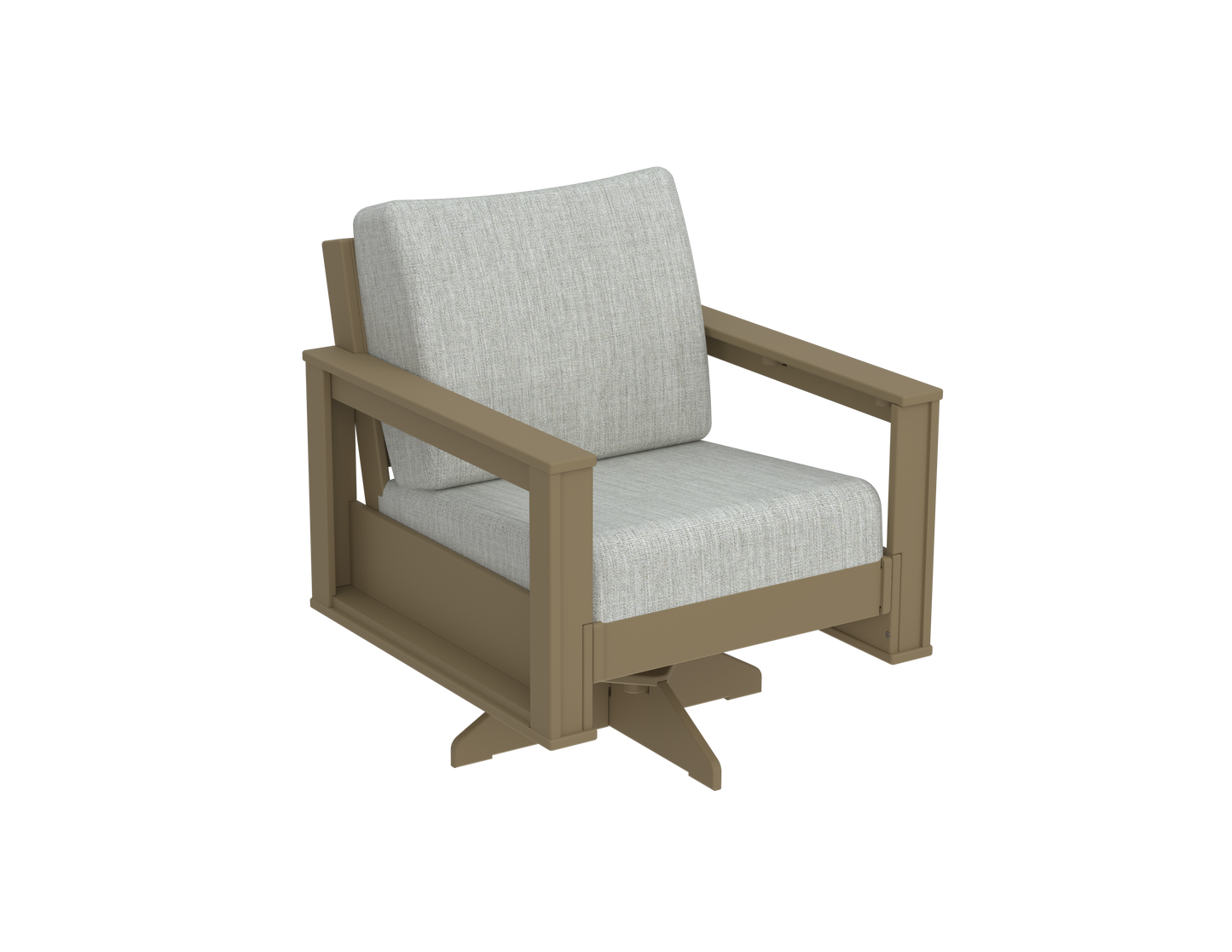 Modern Outdoor Swivel Arm Chair