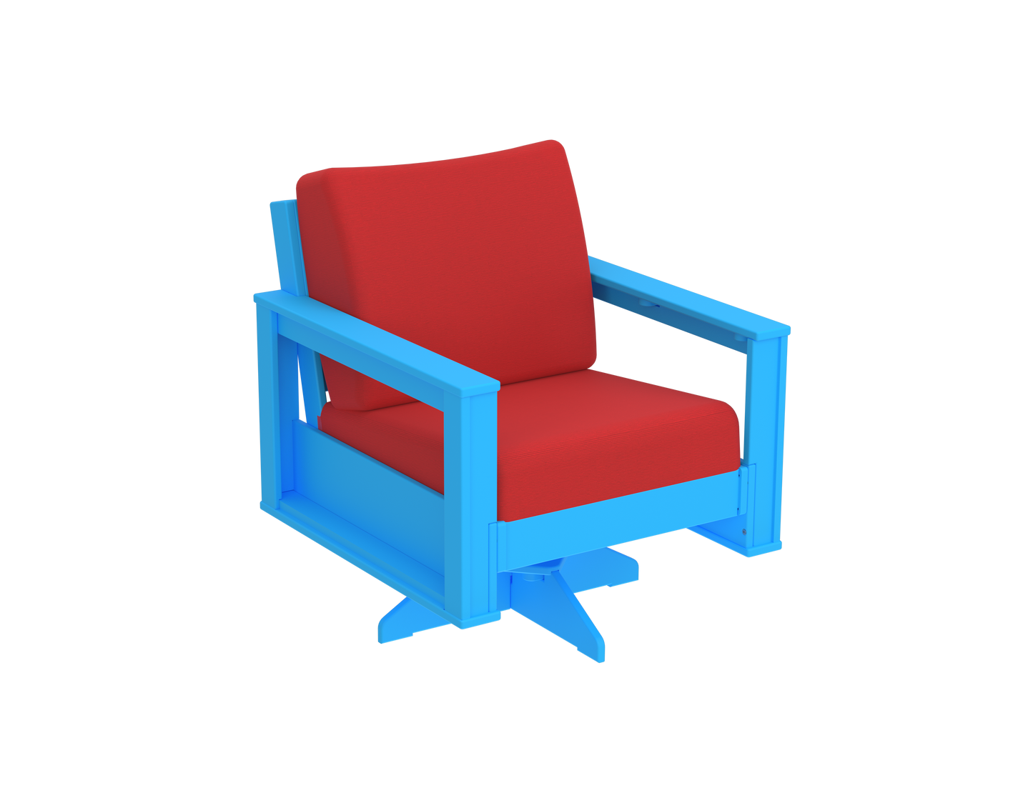 Modern Outdoor Swivel Arm Chair