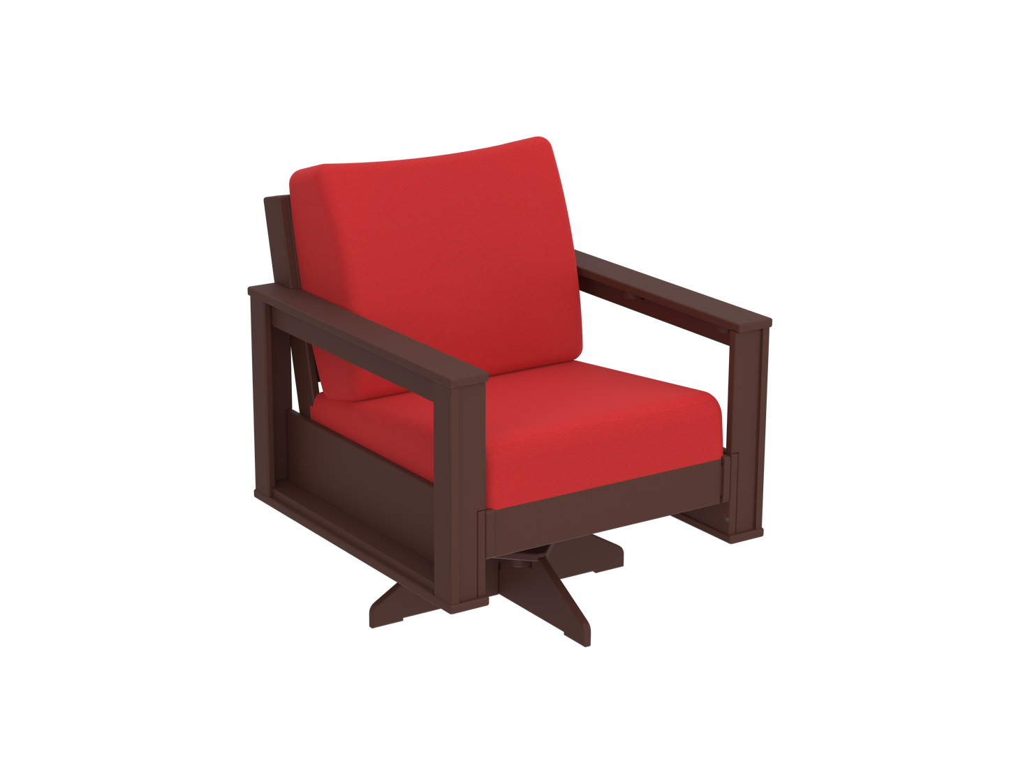 Modern Outdoor Swivel Arm Chair