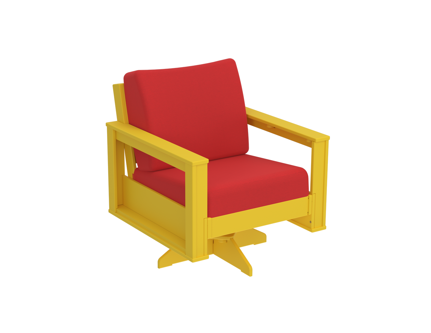 Modern Outdoor Swivel Arm Chair