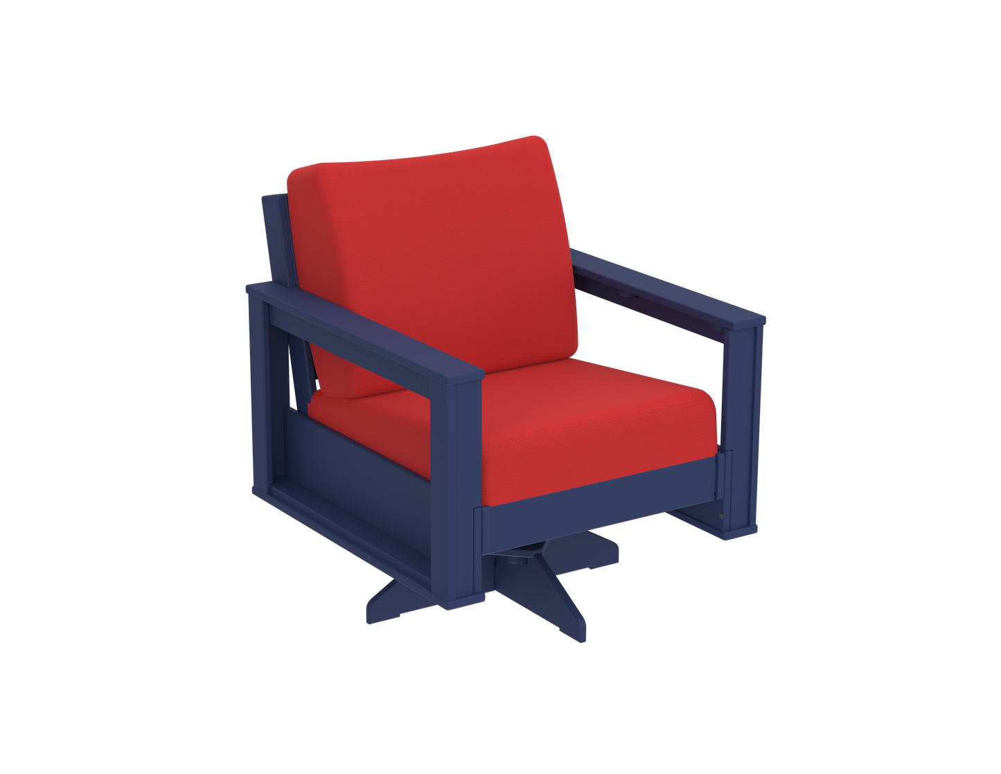 Modern Outdoor Swivel Arm Chair