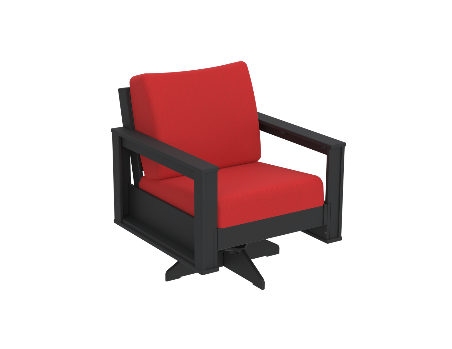 Modern Outdoor Swivel Arm Chair