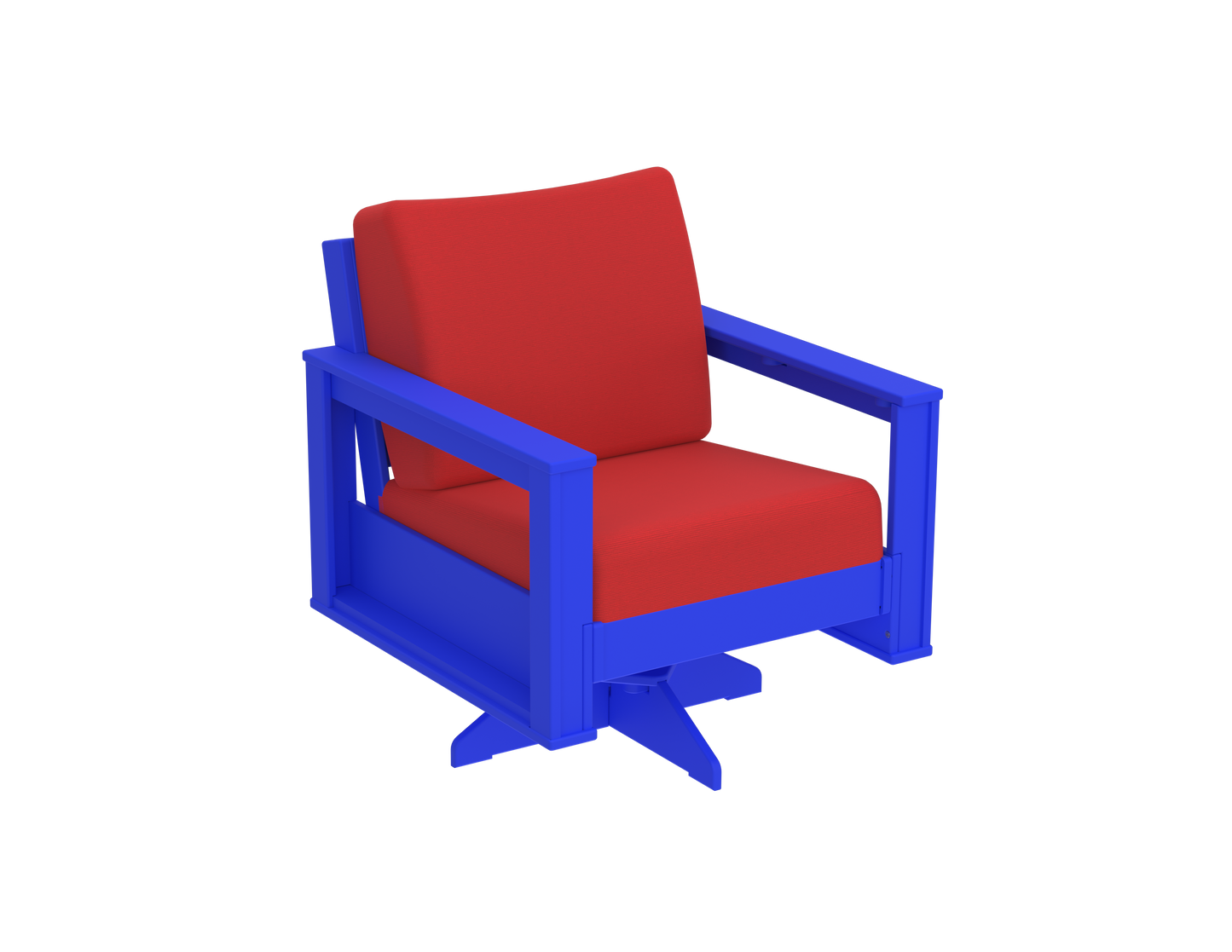 Modern Outdoor Swivel Arm Chair
