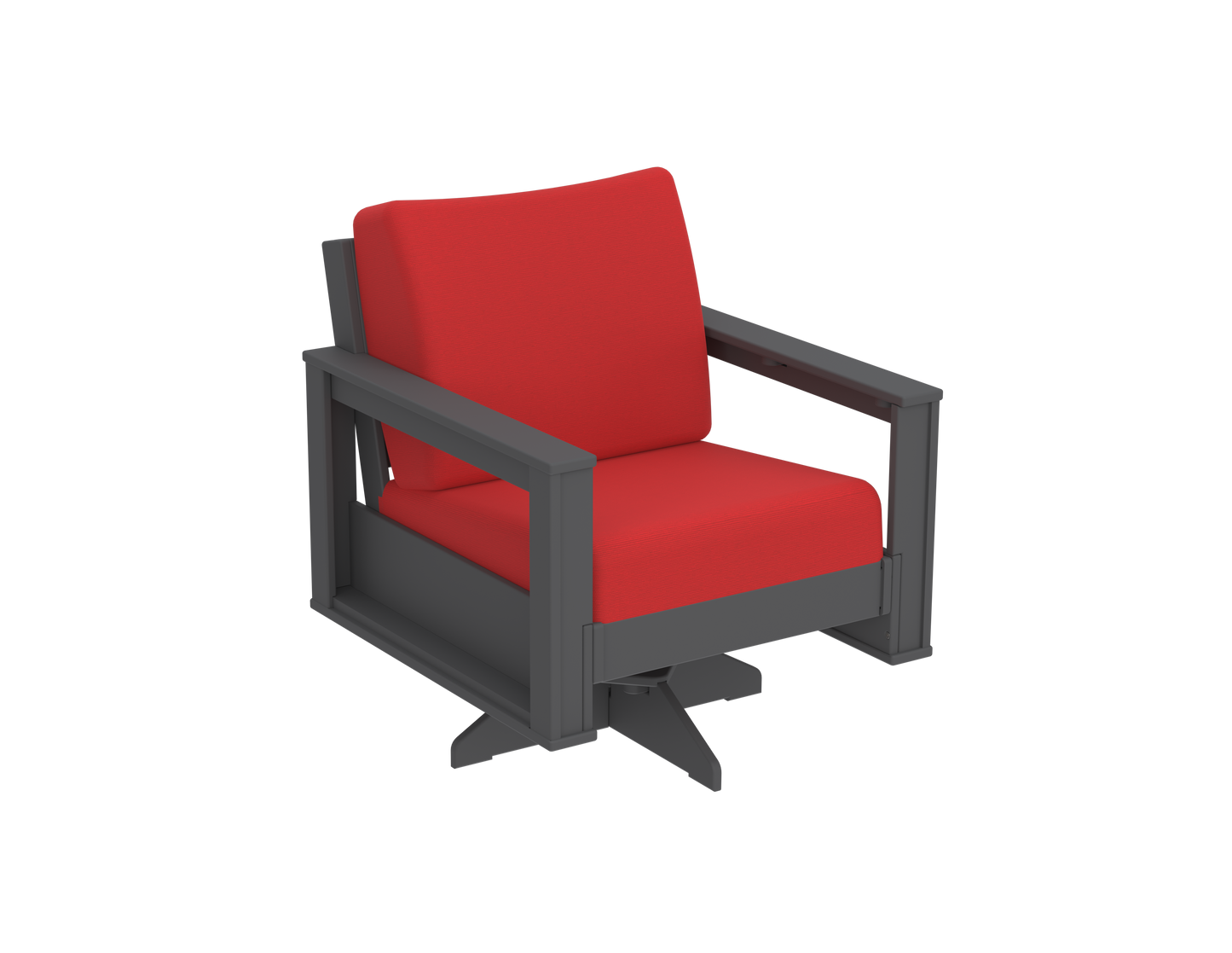 Modern Outdoor Swivel Arm Chair