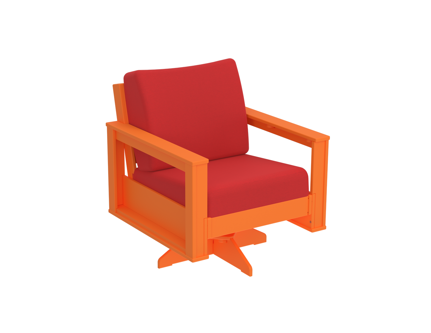 Modern Outdoor Swivel Arm Chair