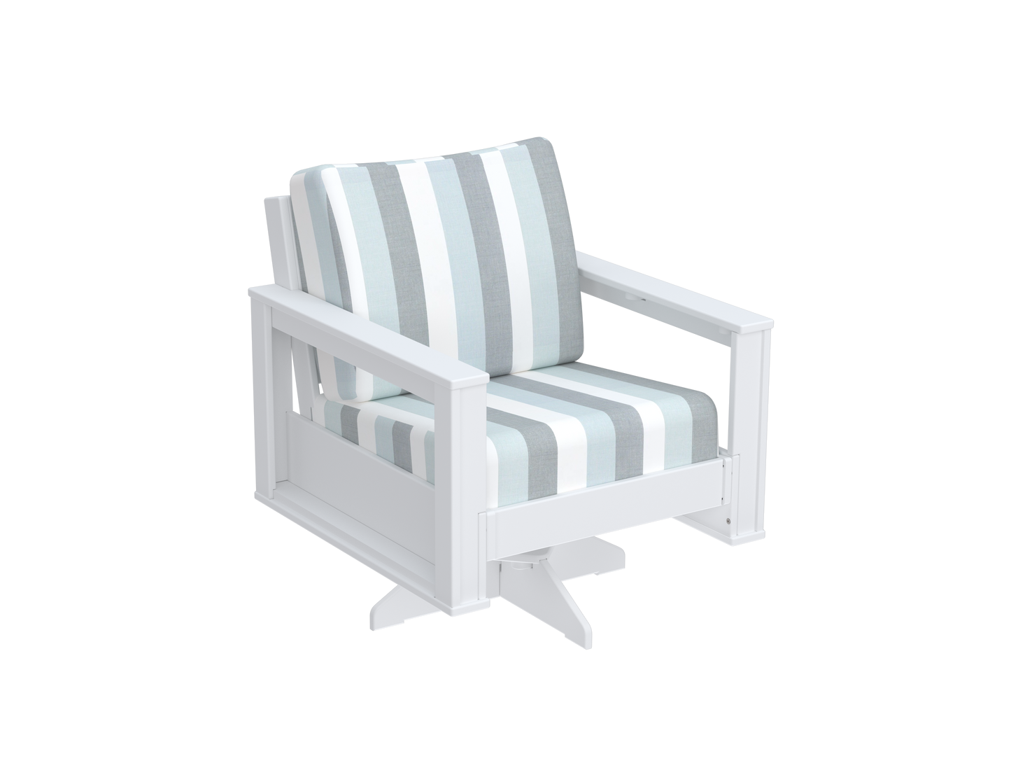 Modern Outdoor Swivel Arm Chair