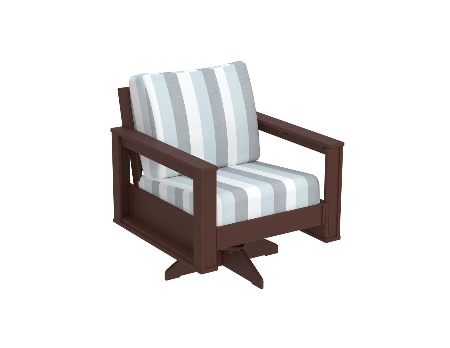 Modern Outdoor Swivel Arm Chair