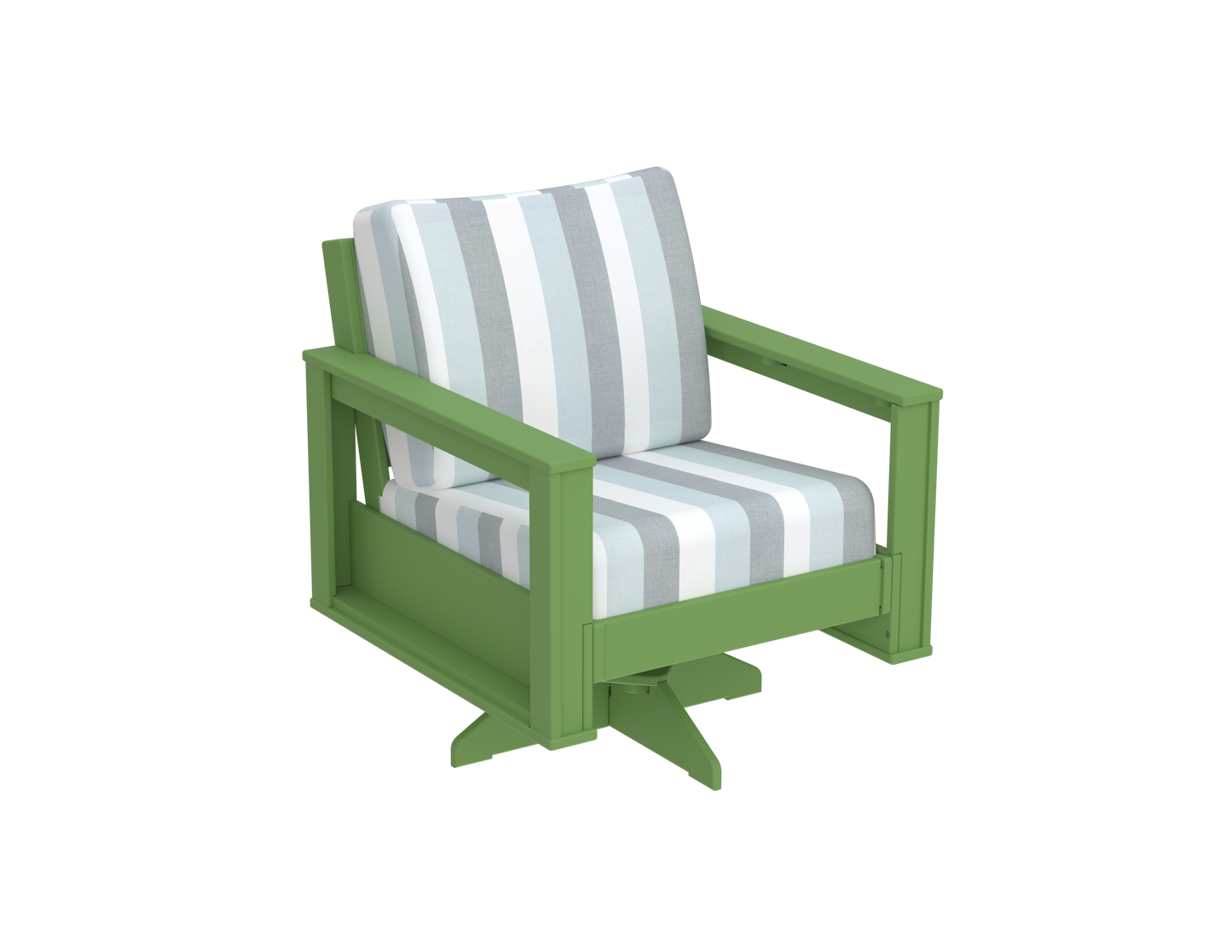 Modern Outdoor Swivel Arm Chair