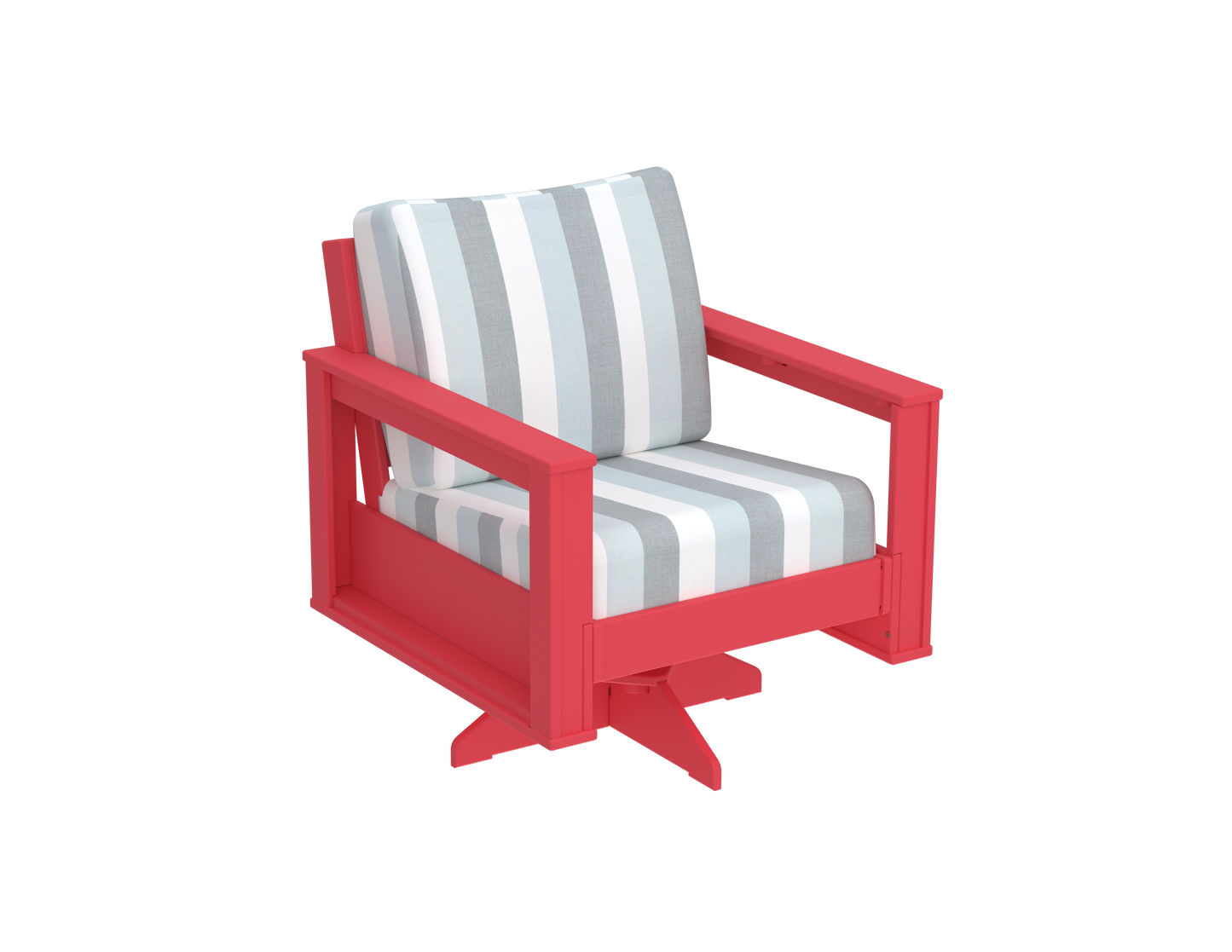 Modern Outdoor Swivel Arm Chair