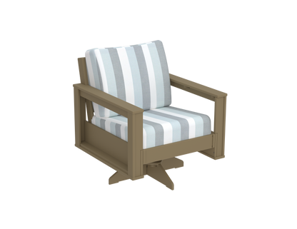 Modern Outdoor Swivel Arm Chair