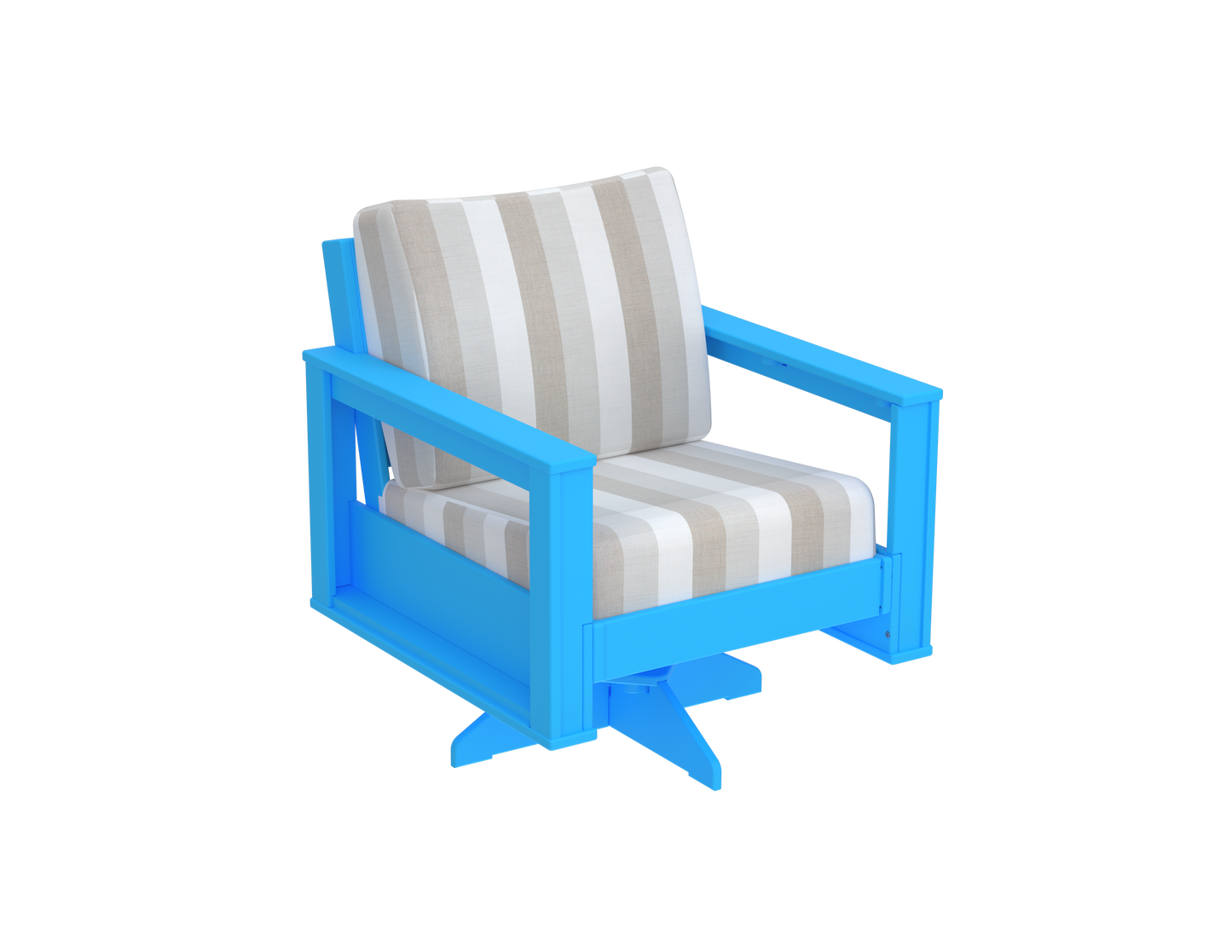 Modern Outdoor Swivel Arm Chair