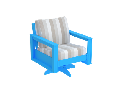 Modern Outdoor Swivel Arm Chair