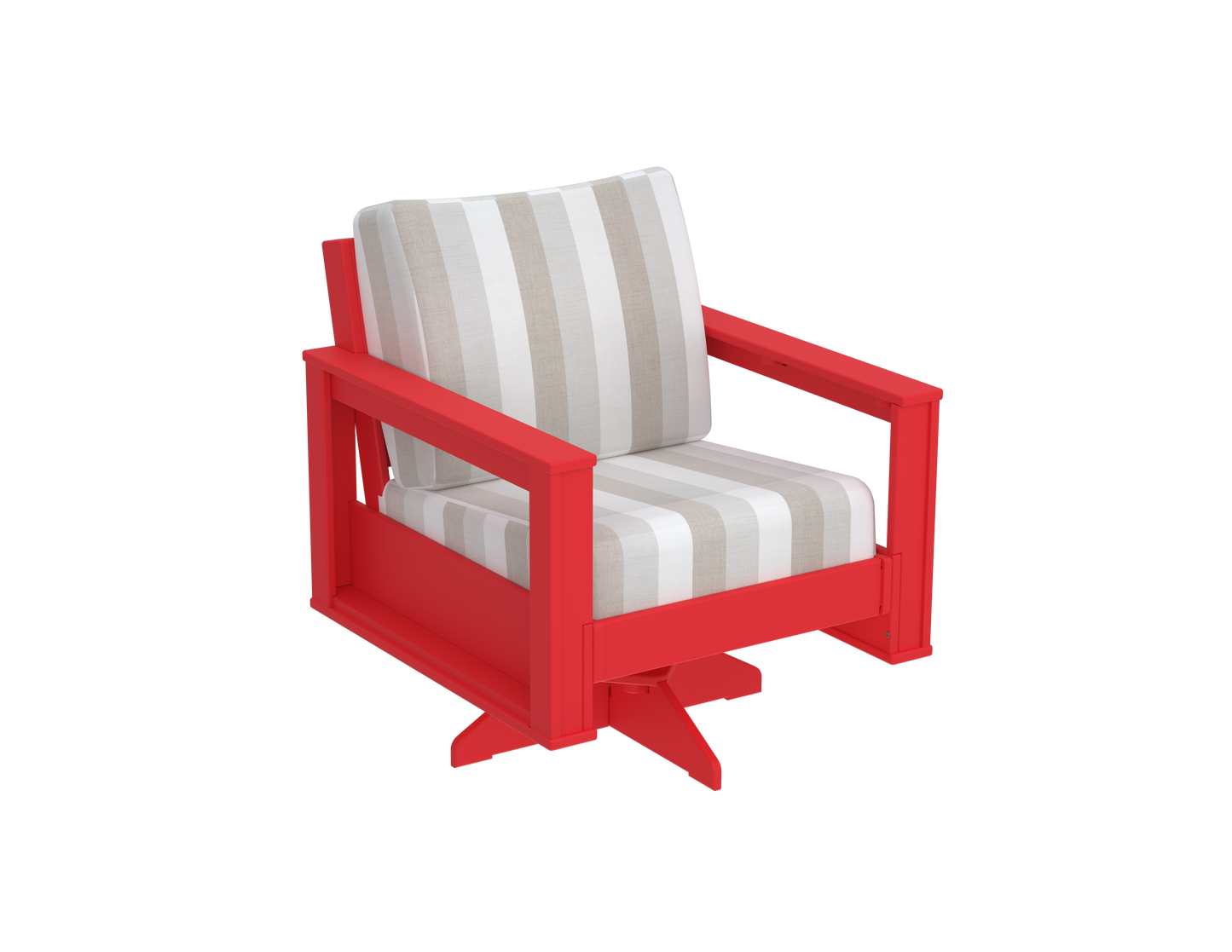 Modern Outdoor Swivel Arm Chair
