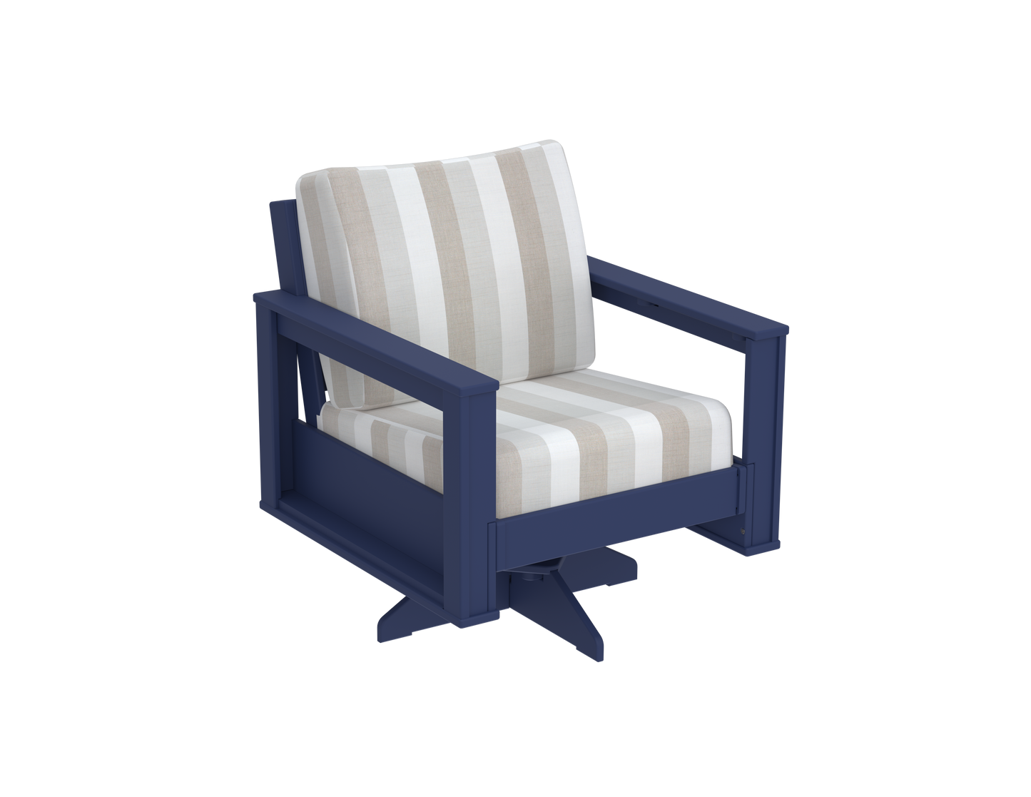 Modern Outdoor Swivel Arm Chair