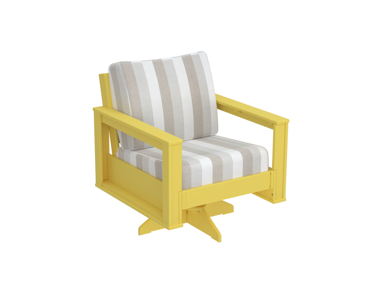 Modern Outdoor Swivel Arm Chair