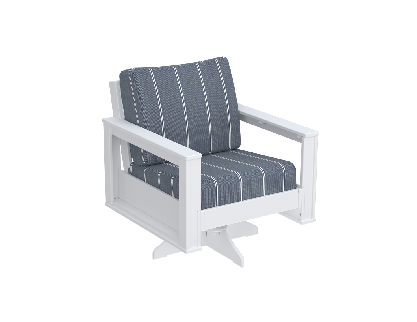 Modern Outdoor Swivel Arm Chair
