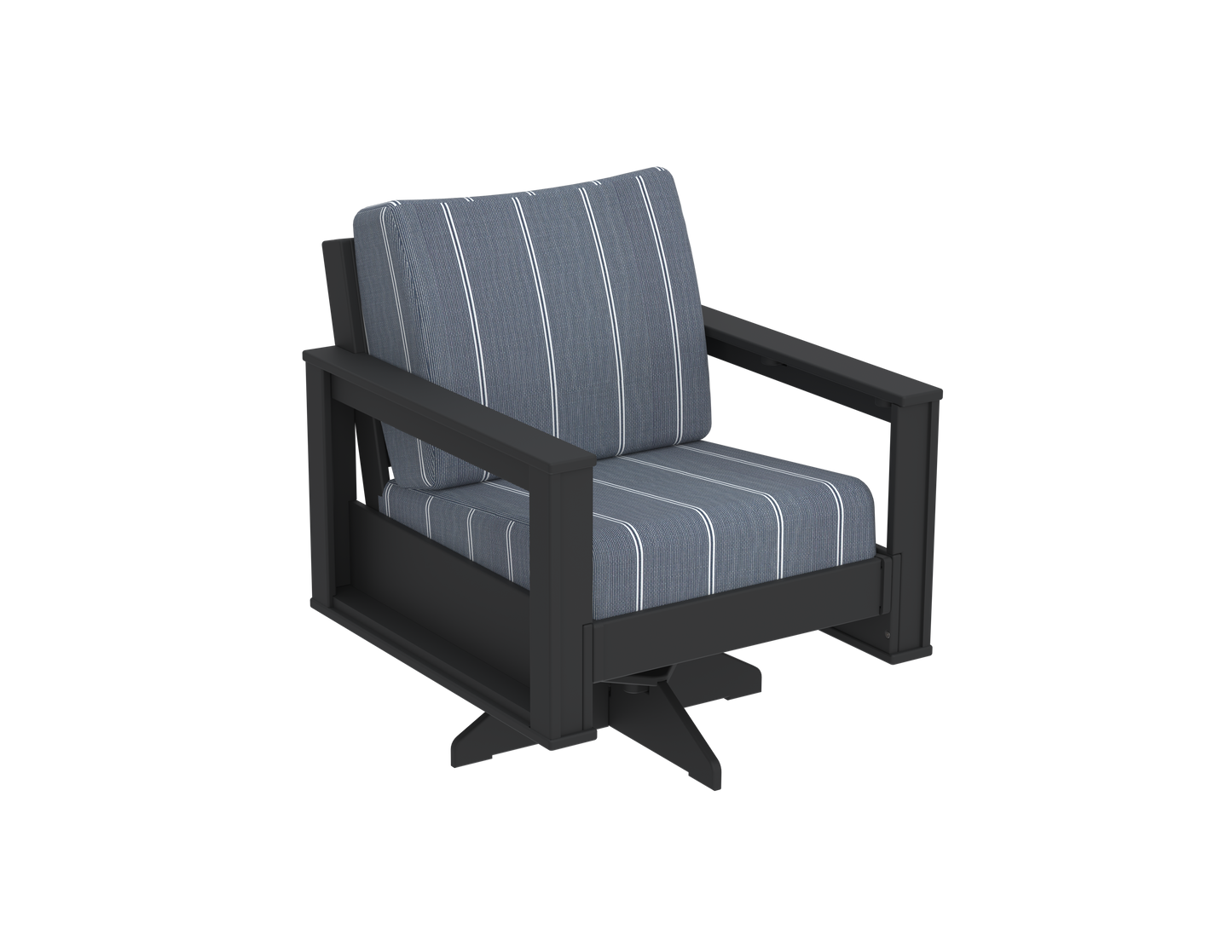 Modern Outdoor Swivel Arm Chair