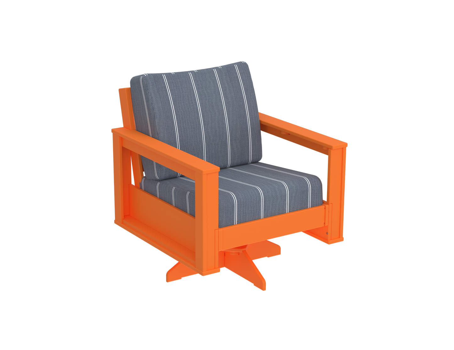 Modern Outdoor Swivel Arm Chair