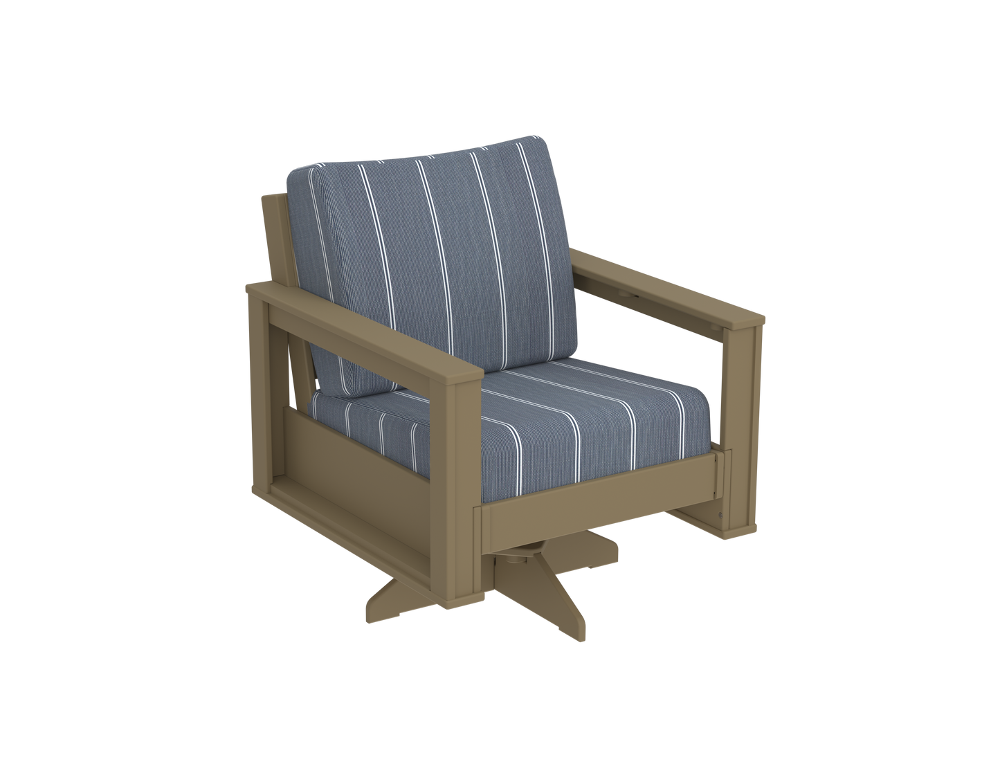 Modern Outdoor Swivel Arm Chair
