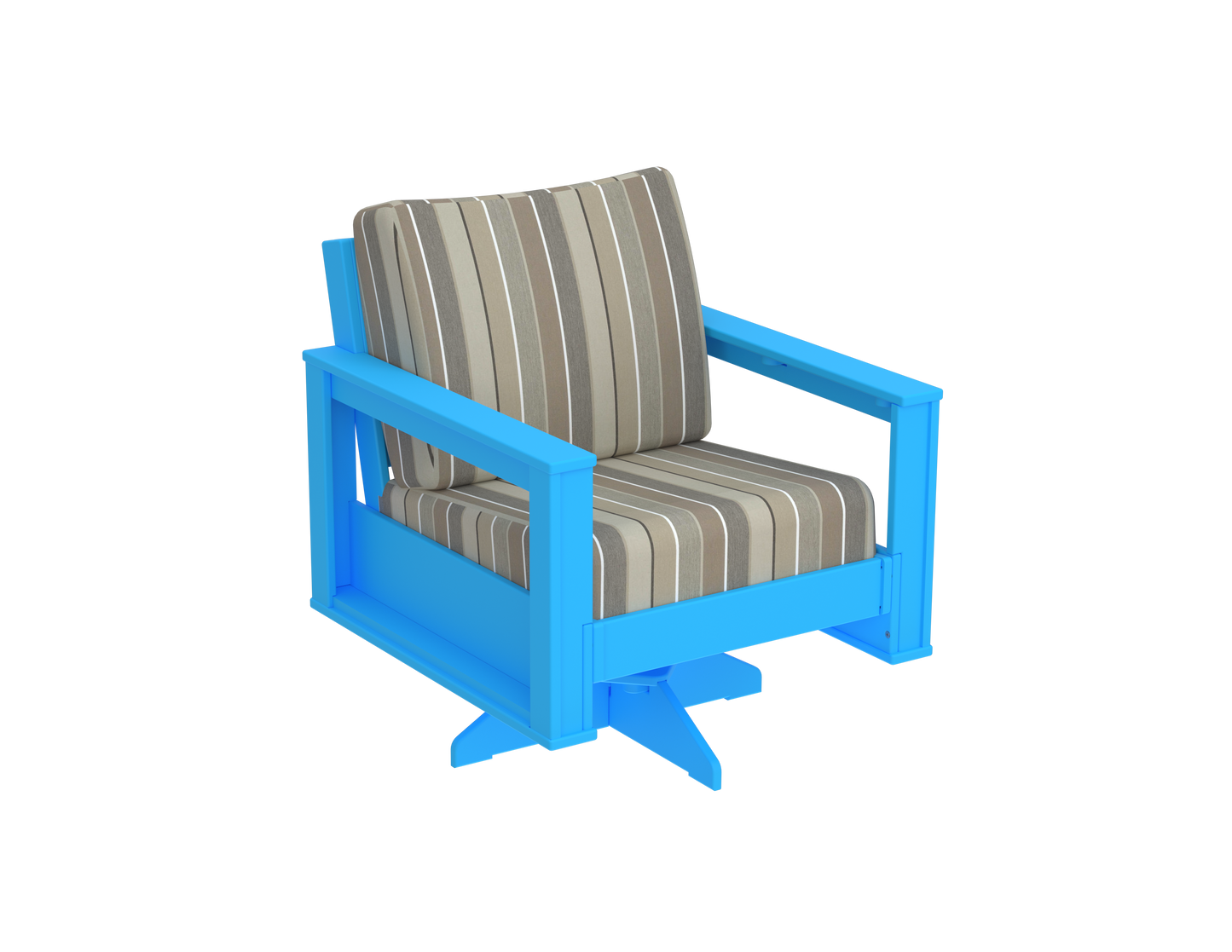 Modern Outdoor Swivel Arm Chair