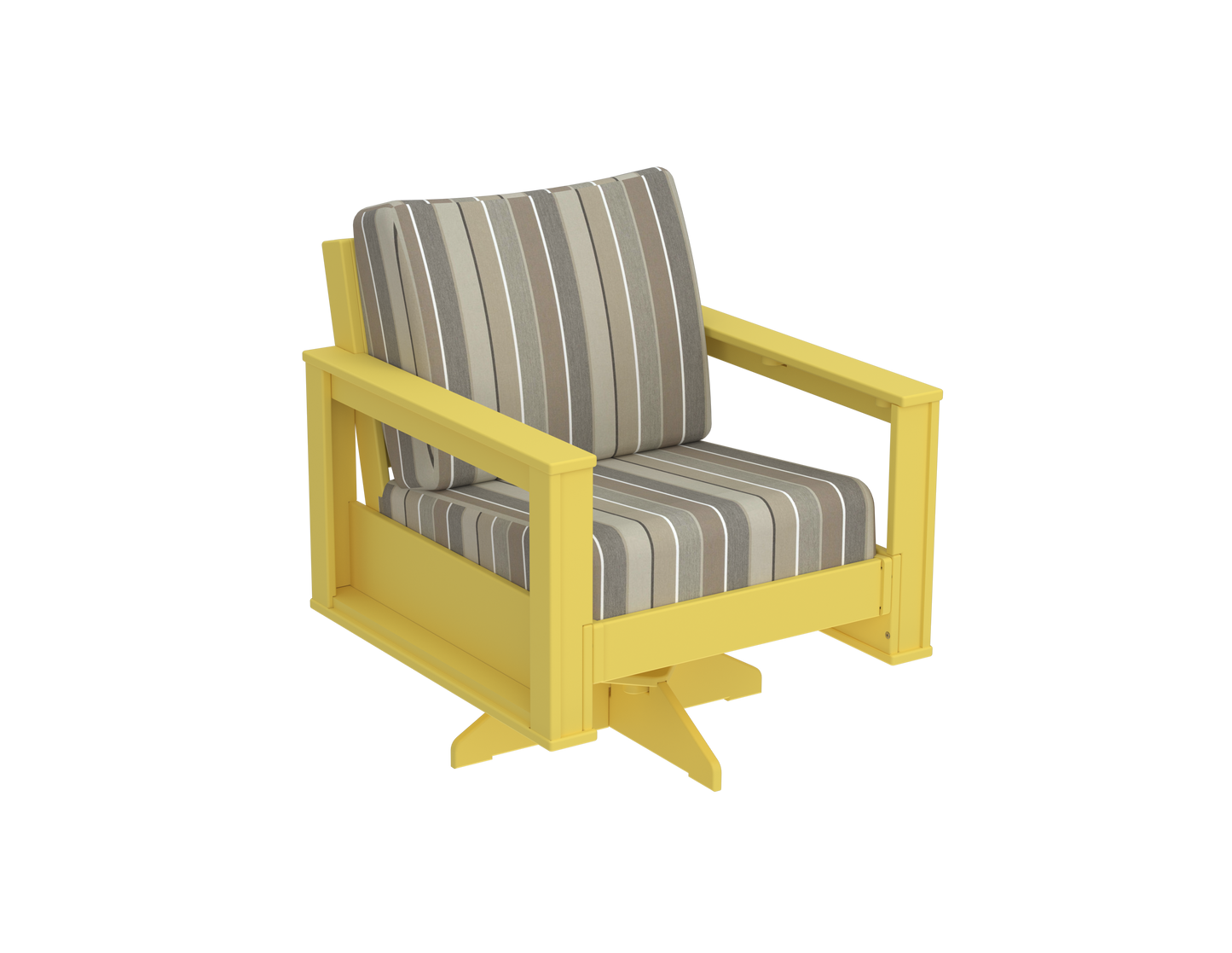 Modern Outdoor Swivel Arm Chair