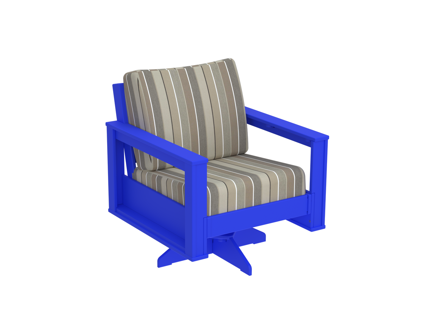 Modern Outdoor Swivel Arm Chair