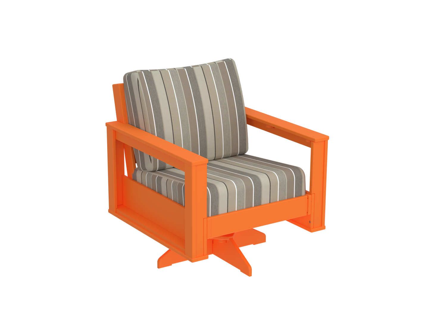 Modern Outdoor Swivel Arm Chair