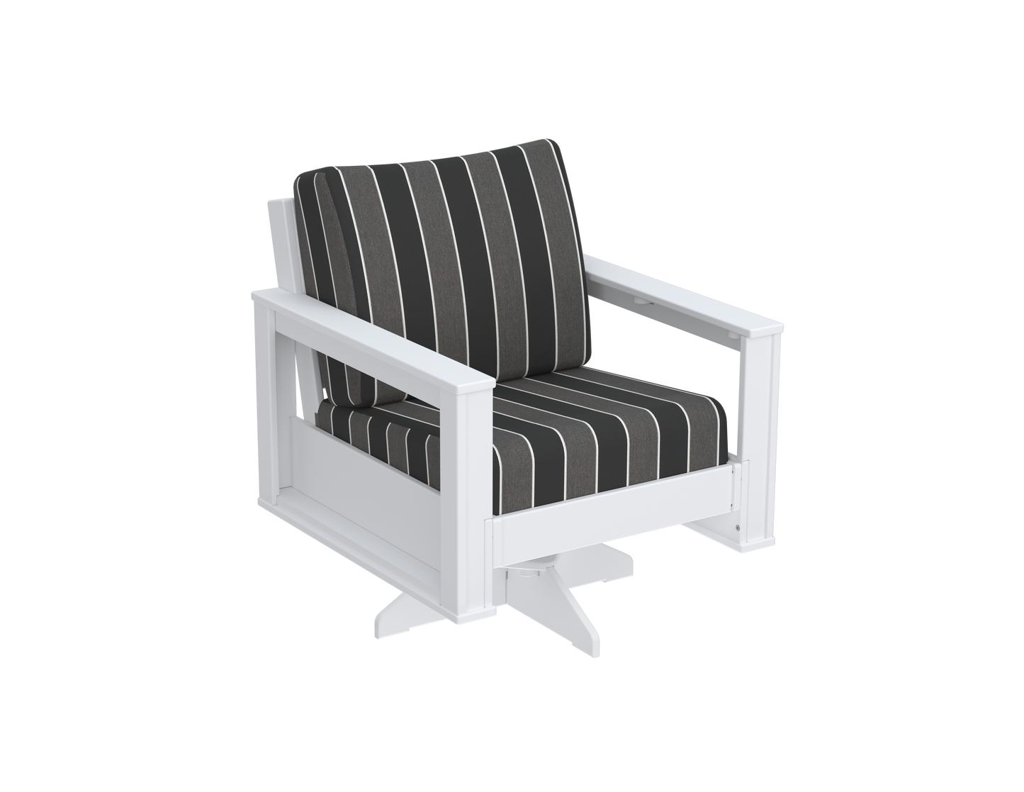 Modern Outdoor Swivel Arm Chair