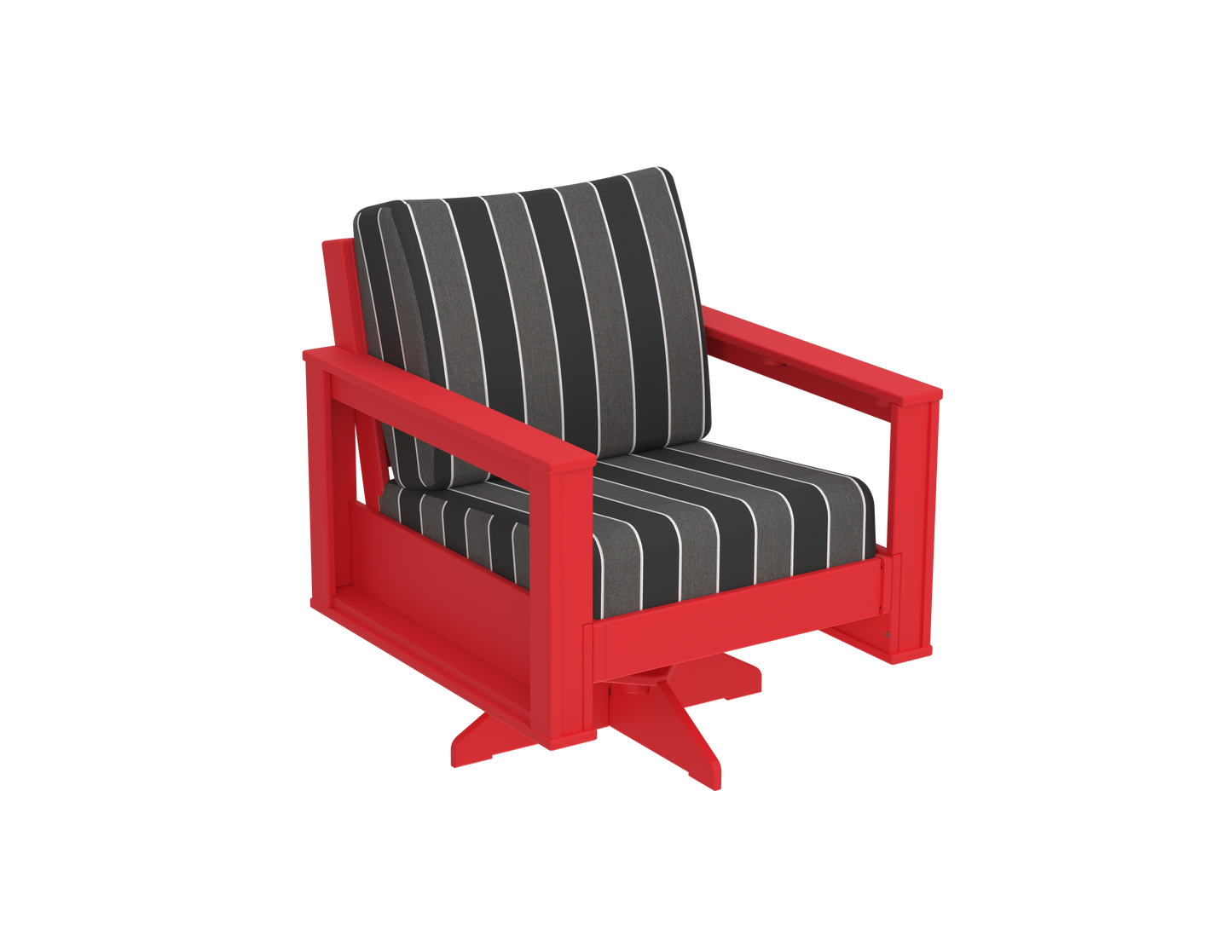 Modern Outdoor Swivel Arm Chair