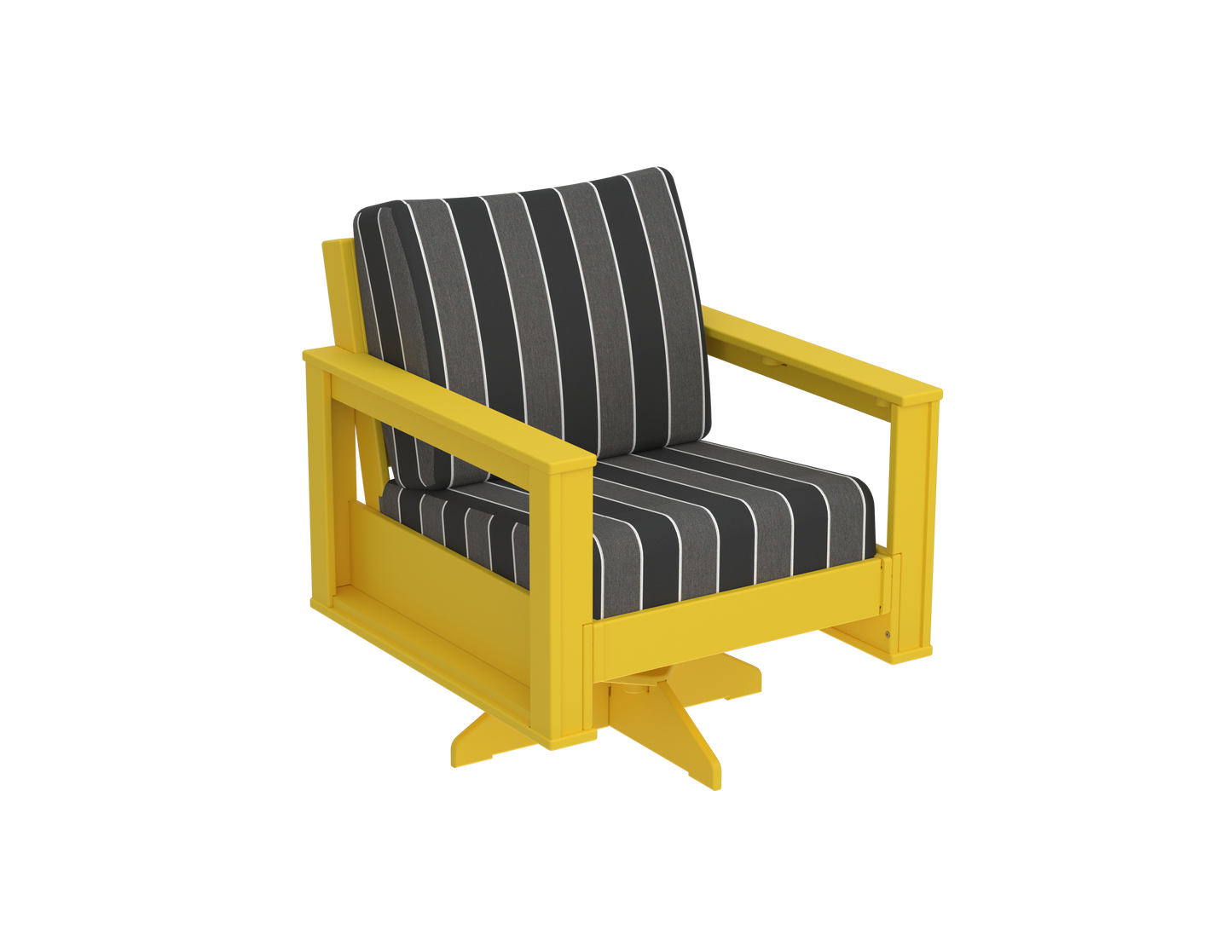 Modern Outdoor Swivel Arm Chair