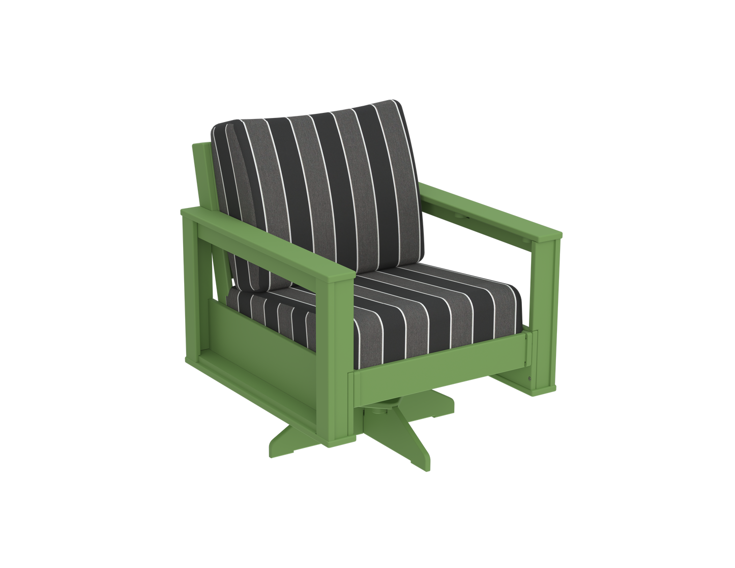 Modern Outdoor Swivel Arm Chair