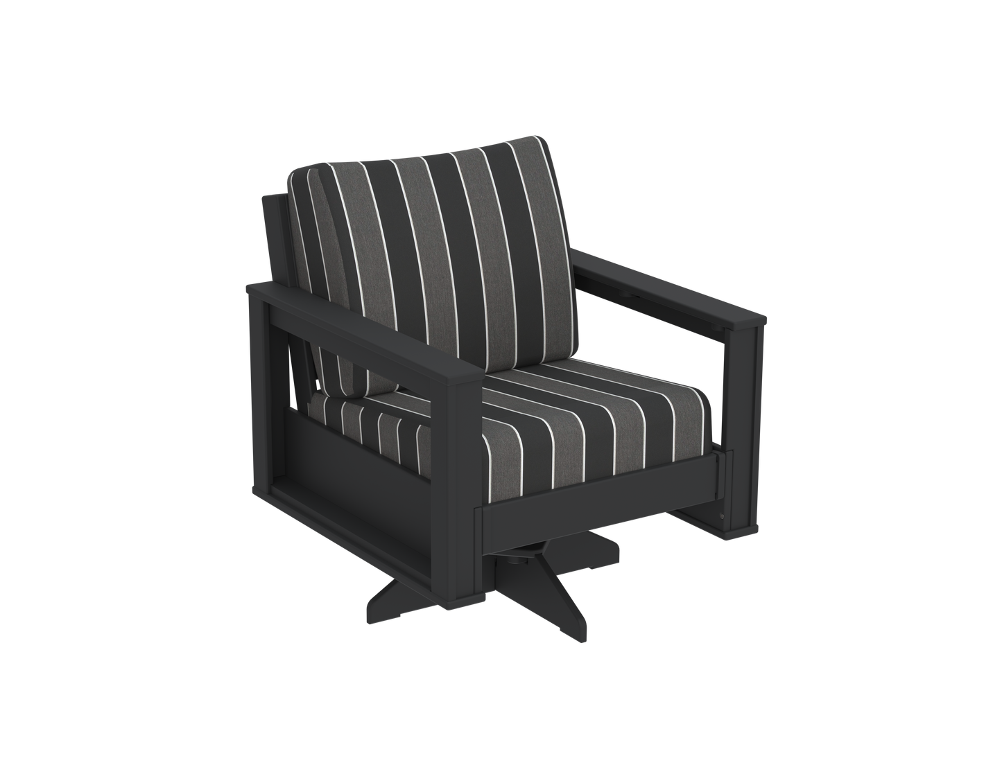 Modern Outdoor Swivel Arm Chair