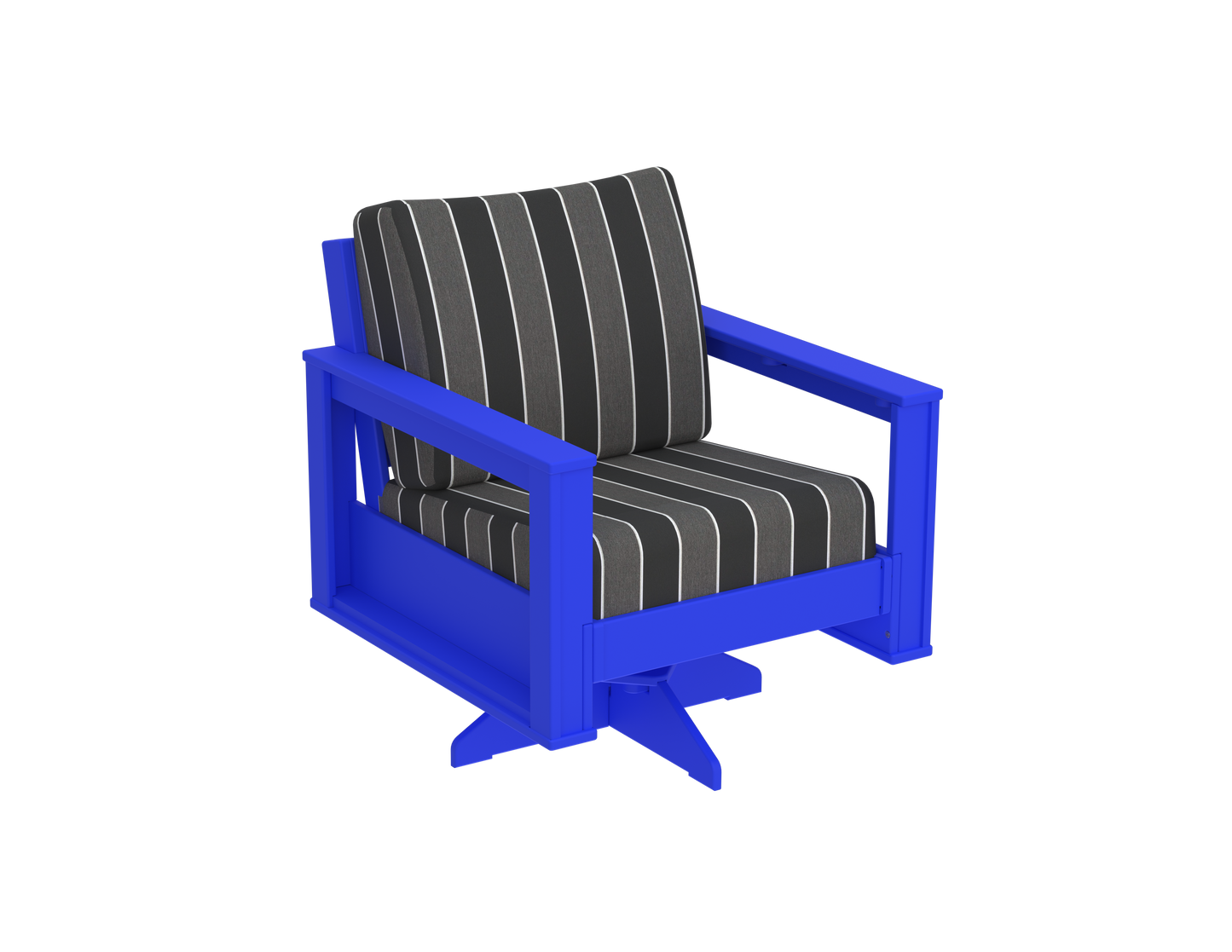Modern Outdoor Swivel Arm Chair