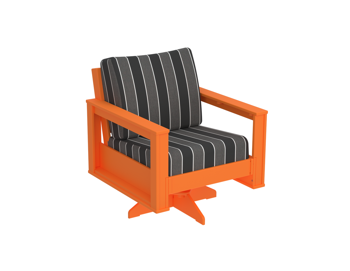 Modern Outdoor Swivel Arm Chair