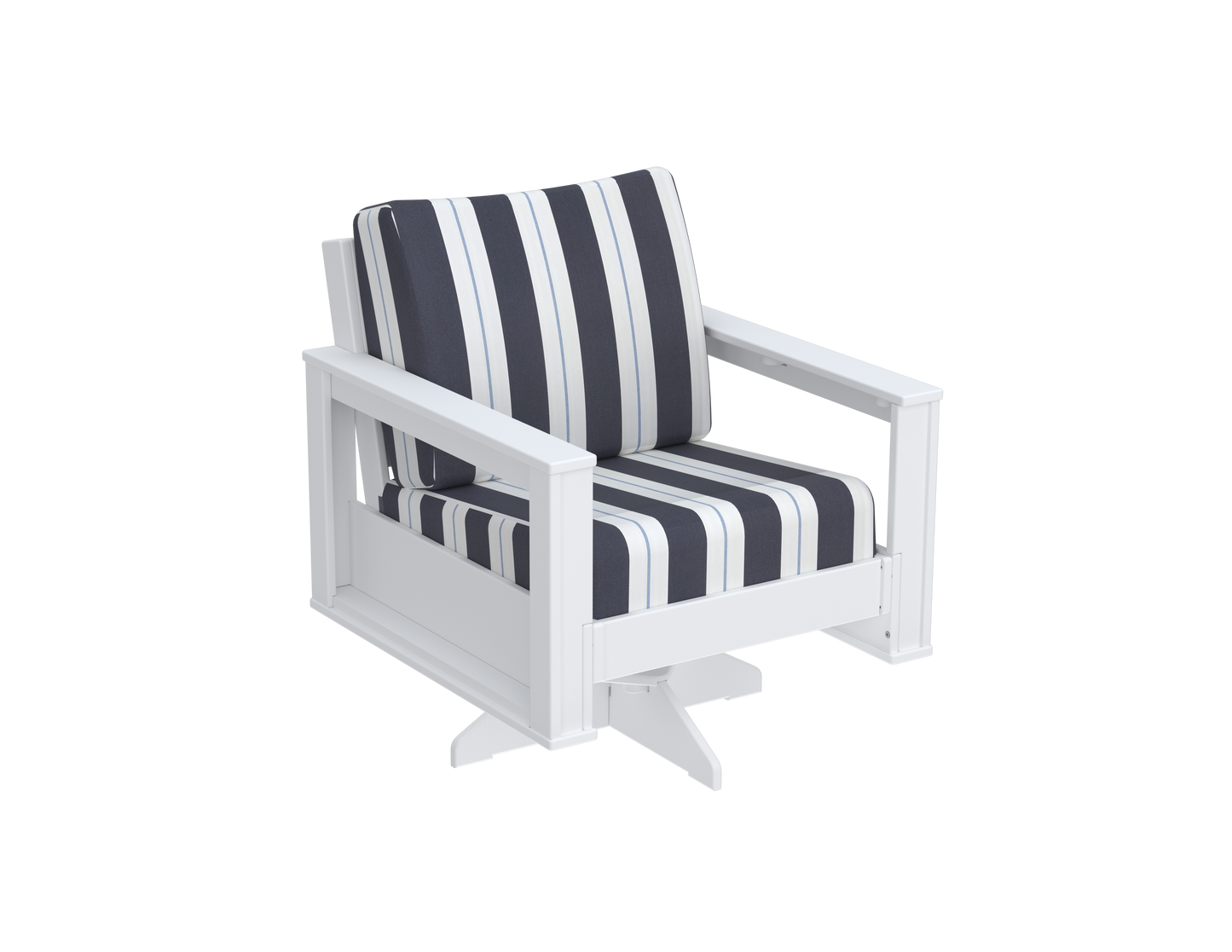 Modern Outdoor Swivel Arm Chair