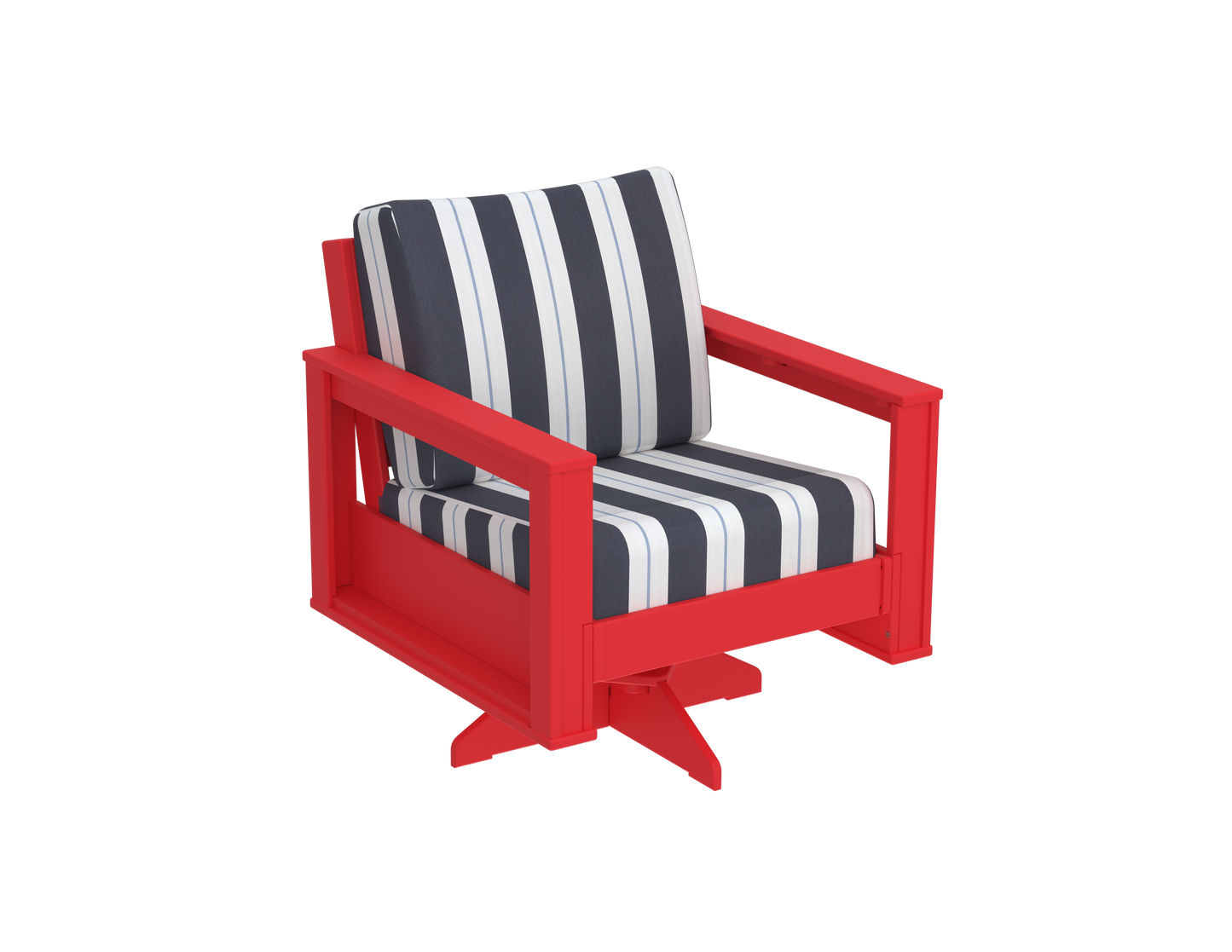 Modern Outdoor Swivel Arm Chair