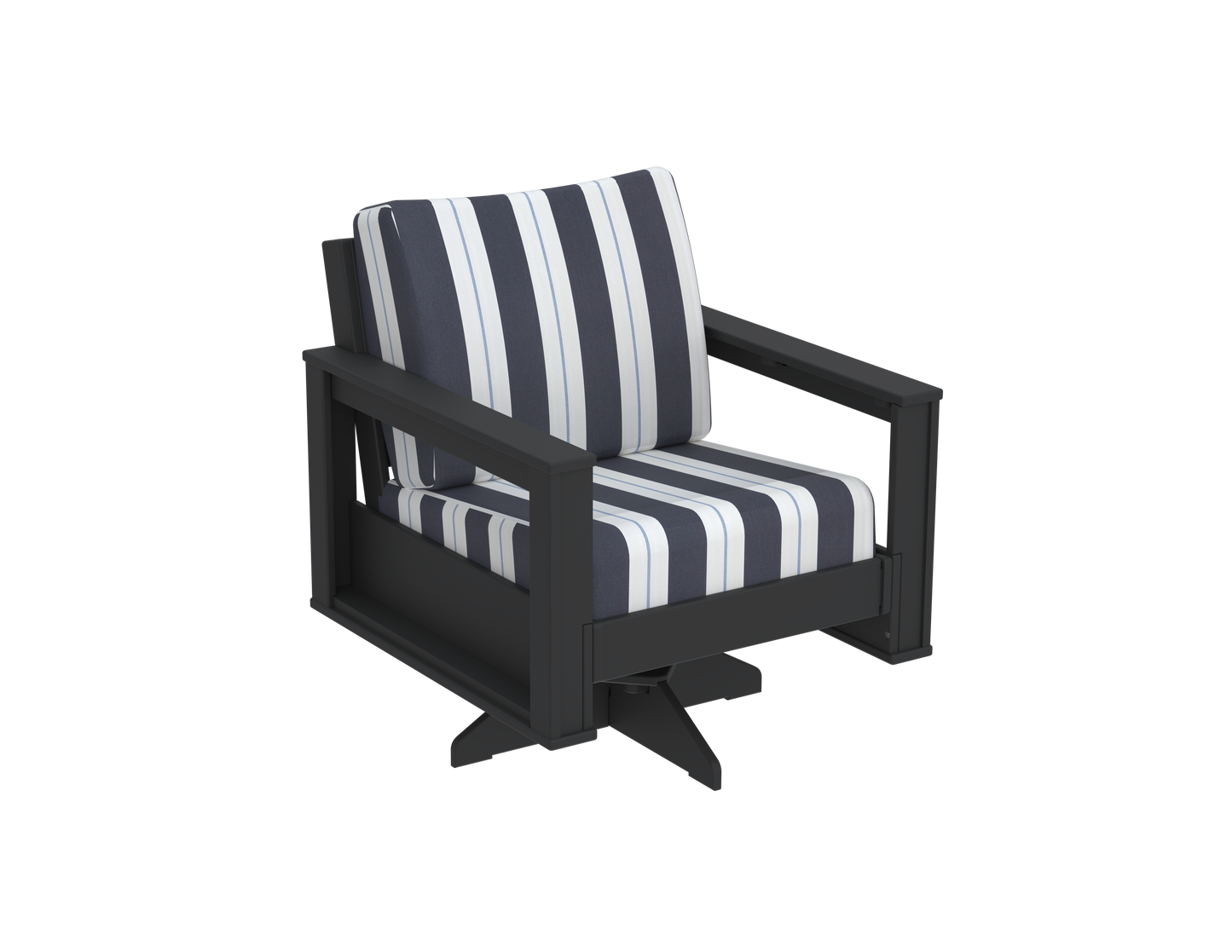 Modern Outdoor Swivel Arm Chair