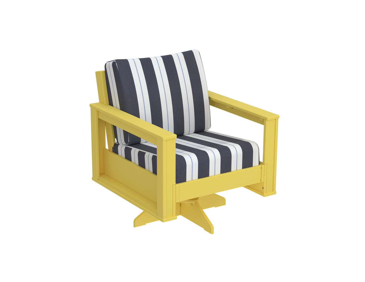 Modern Outdoor Swivel Arm Chair