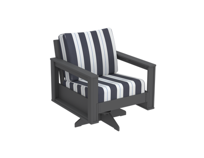 Modern Outdoor Swivel Arm Chair
