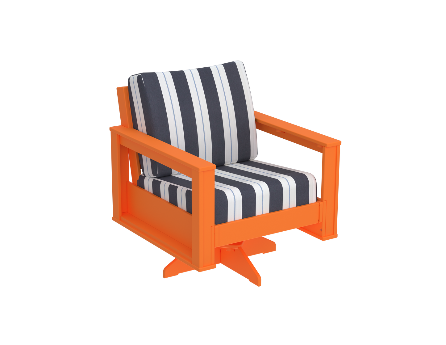 Modern Outdoor Swivel Arm Chair