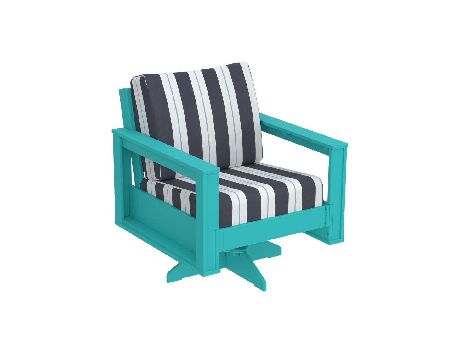 Modern Outdoor Swivel Arm Chair