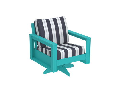 Modern Outdoor Swivel Arm Chair
