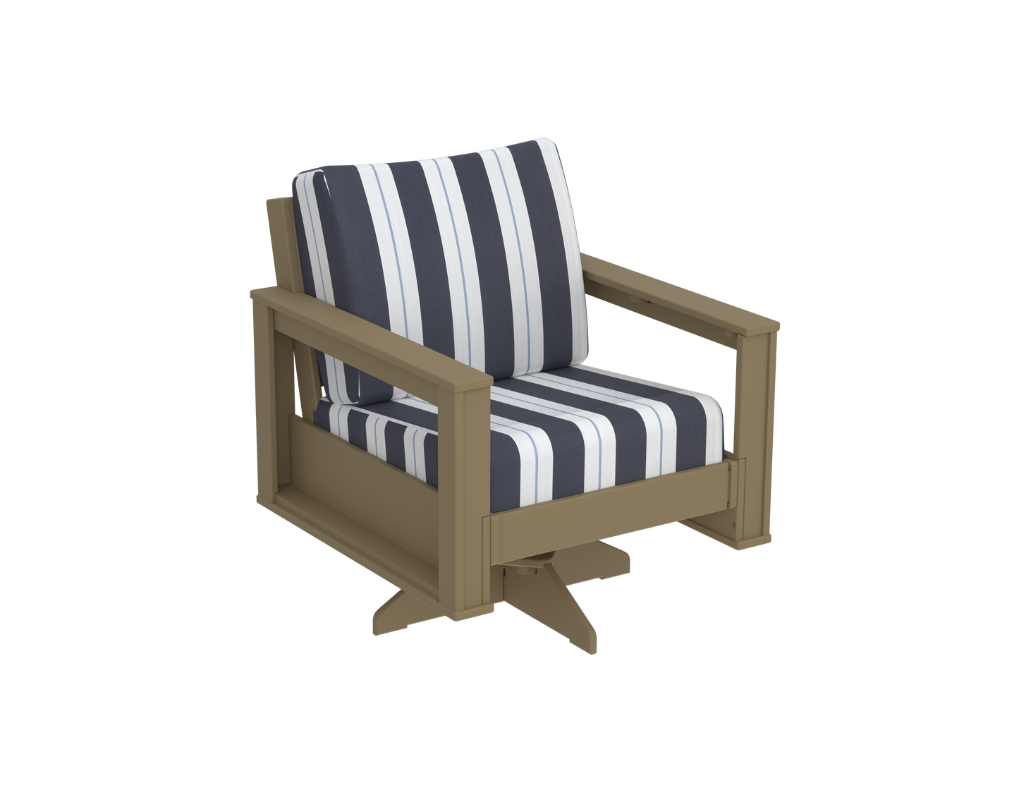 Modern Outdoor Swivel Arm Chair