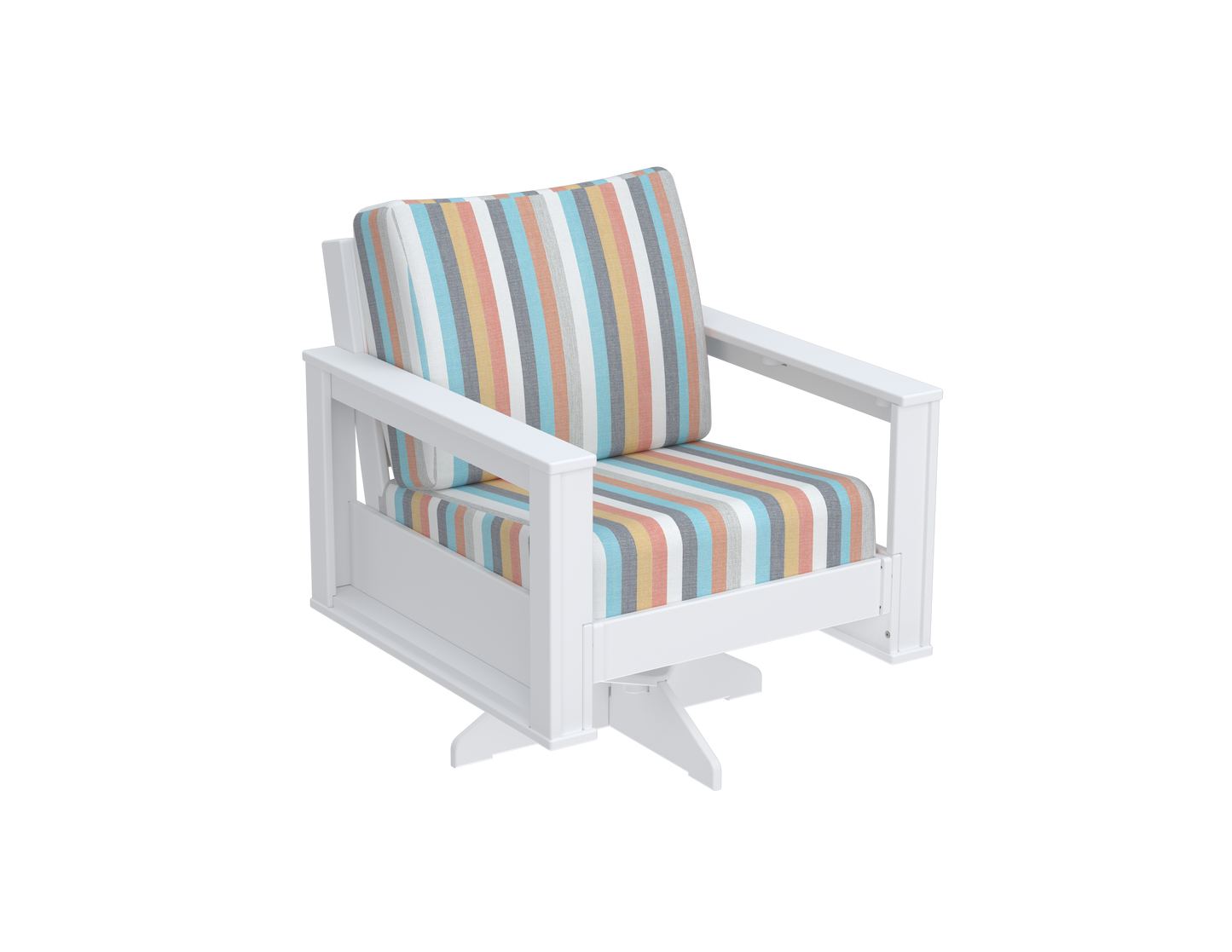 Modern Outdoor Swivel Arm Chair