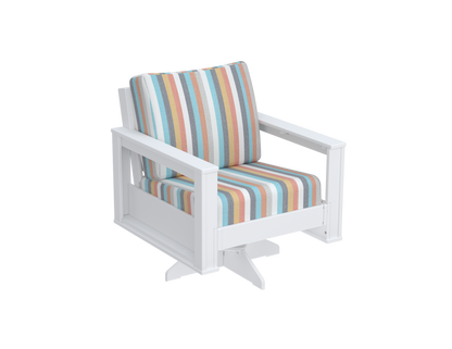 Modern Outdoor Swivel Arm Chair